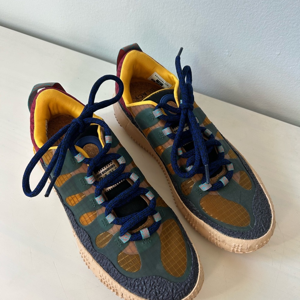Colorful Sneakers with Blue Laces